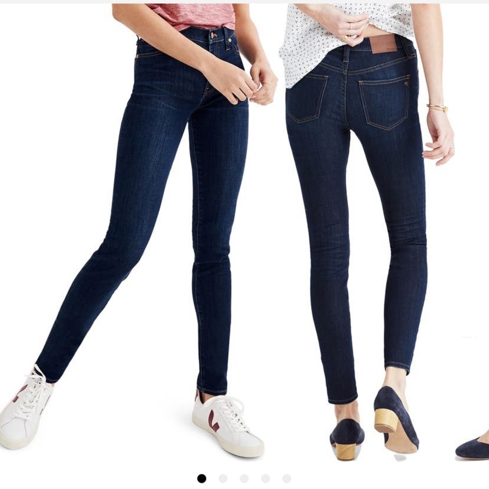 Madewell 9” high waist skinny jeans